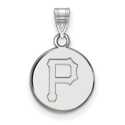 Pittsburgh Pirates Small Disc Pendant 14k White Gold 4W012PIR, MPN: 4W012PIR, 886774839363