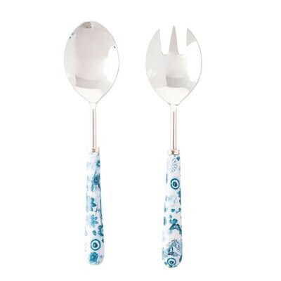 Juliska Field of Flowers Chambray Salad Servers FWI30/47, MPN: FWI30/47, 810034838476