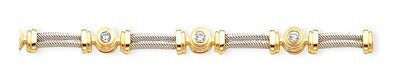Diamond tennis bracelet 14k Two-Tone Gold X2015AA, MPN: X2015AA, 883957048970