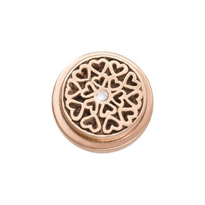 Nikki Lissoni Rose Gold-Plated Hearts All Over Coin That Fits S Rings RC2015RG, MPN: RC2015RG, 8718…