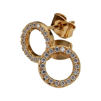Nikki Lissoni Modern Gold-plated Stud Earrings of 10mm EA2015GS, MPN: EA2015GS, 8719075307557