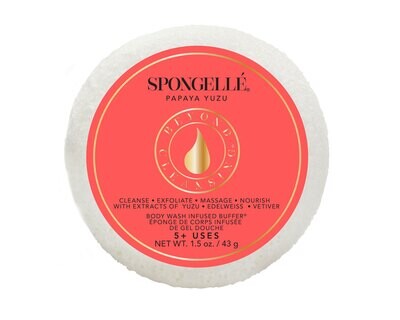 Spongelle Spongette Papaya Yuzu Pack of 12 AST-SPGPY