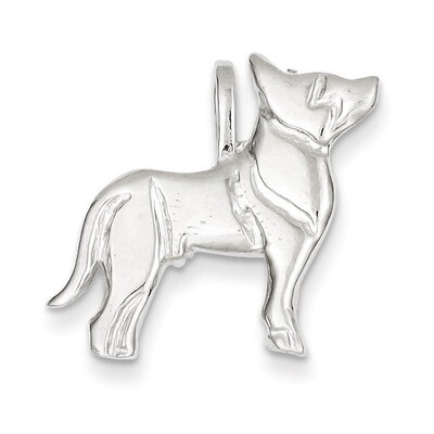 Dog Charm Sterling Silver QC2665, MPN: QC2665, 883957906454