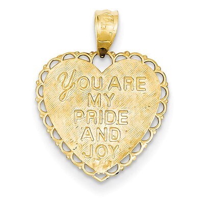 Reversible For My Daughter Heart Pendant 14k Gold M175, MPN: M175, 637218166770