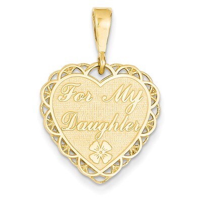 For My Daughter Charm 14k Gold C1701, MPN: C1701, 883957855837