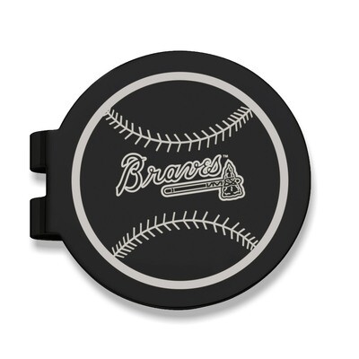 Atlanta Braves Black Prevail Engraved Money Clip BRA096-MC
