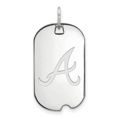 MLB Atlanta Braves Small Dog Tag Sterling Silver Rhodium-plated SS027BRA, MPN: SS027BRA, 8839578967…