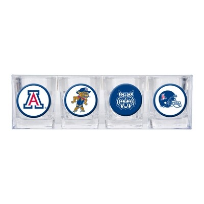 University of Arizona 4-piece Shot Glass Set GC3587, MPN: GC3587, 89006974225