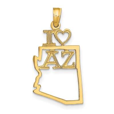 Arizona State Pendant 10k Gold Solid 10D1151, MPN: 10D1151,