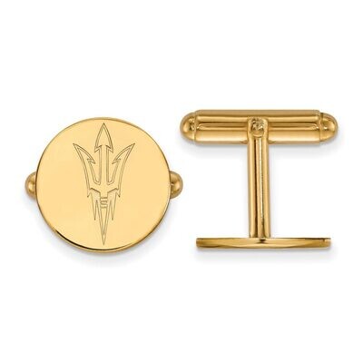 Arizona State University Cufflinks 14k Yellow Gold 4Y010AZS, MPN: 4Y010AZS, 886774869759