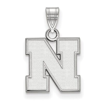 University of Nebraska Small Pendant 14k White Gold 4W084UNE, MPN: 4W084UNE, 886774855103