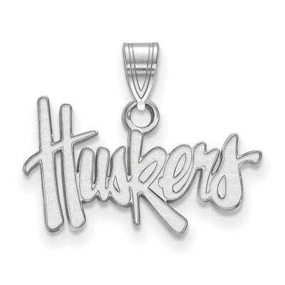University of Nebraska Small Pendant 10k White Gold 1W002UNE, MPN: 1W002UNE, 886774769448