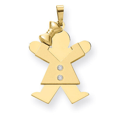 Diamond Kid Pendant 14k Gold XK462AA, MPN: XK462AA, 883957117201