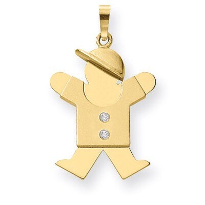 Diamond kid pendant 14k Gold XK466AA, MPN: XK466AA, 883957117287