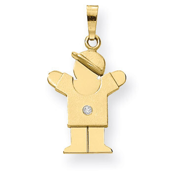 Diamond Kid Pendant 14k Gold XK459AA, MPN: XK459AA, 883957117157