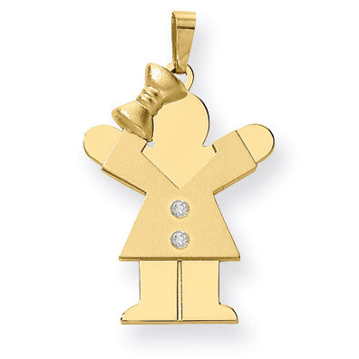 Diamond Kid Pendant 14k Gold XK463AA, MPN: XK463AA, 883957117225