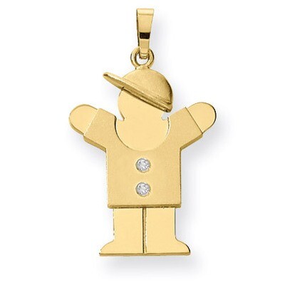 Diamond Kid Pendant 14k Gold XK467AA, MPN: XK467AA, 883957117300
