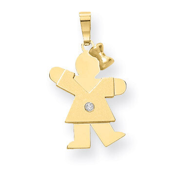 Diamond Kid Pendant 14k Gold XK453AA, MPN: XK453AA, 883957117034