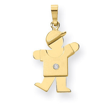 Diamond Kid Pendant 14k Gold XK190AA, MPN: XK190AA, 883957115948
