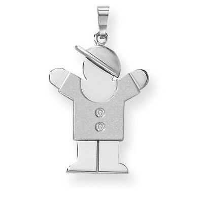 Diamond Kid Pendant 14k White Gold XK451AA, MPN: XK451AA, 883957116990