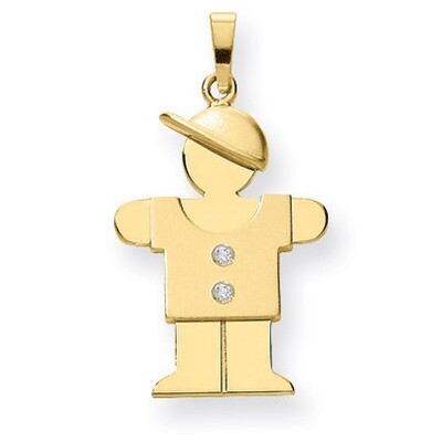 Diamond Kid Pendant 14k Gold XK259AA, MPN: XK259AA, 883957116136