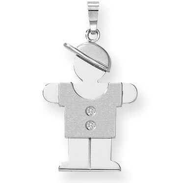Diamond Kid Pendant 14k White Gold XK448AA, MPN: XK448AA, 883957116938