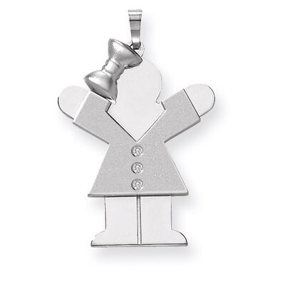 Diamond Kid Pendant 14k White Gold XK441AA, MPN: XK441AA, 883957116792