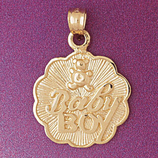 Dazzlers Jewelry Baby Boy Pendant Necklace Charm Bracelet in Yellow, White or Rose Gold 5951, MPN: …