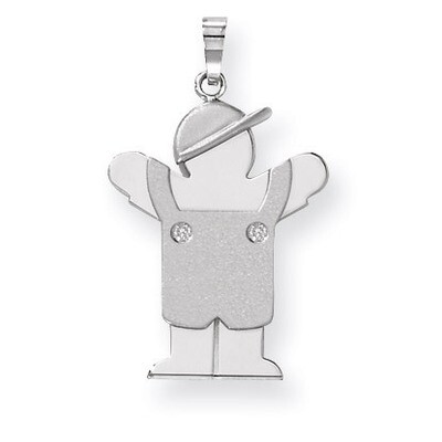 Diamond Kid Pendant 14k White Gold XK452AA, MPN: XK452AA, 883957117010