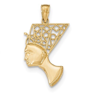 Nefertiti Profile Pendant 14k Gold K5398, MPN: K5398, 637218169917