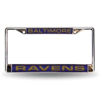 NFL Baltimore Ravens Purple Laser Chrome Car License Plate Frame GC7072, MPN: GC7072, 94746402396