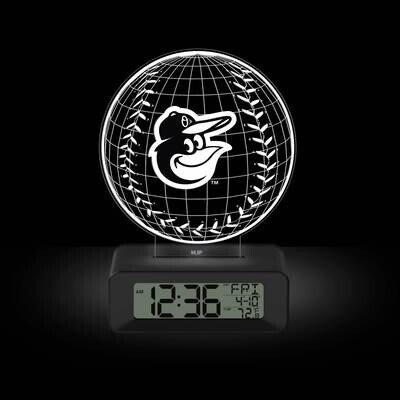 Game Time Baltimore Orioles LED 3D Illusion Alarm Clock GM25316-BAL2, MPN: GM25316-BAL2, 81006814064