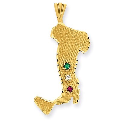 Italy Charm 14k Gold M527, MPN: M527, 886774617756