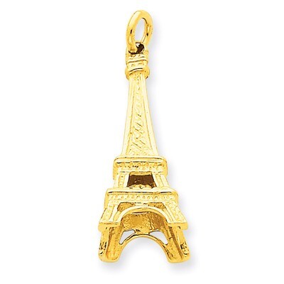 Eiffel Tower Charm 14k Gold A1175, MPN: A1175, 883957853215