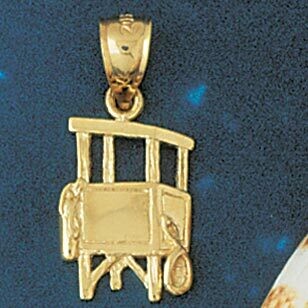 Dazzlers Jewelry Bay Watch Lifeguard Tower Booth Pendant Necklace Charm Bracelet in Yellow, White o…