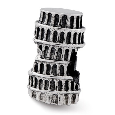Leaning Tower of Pisa Bead - Sterling Silver QRS2354, MPN: QRS2354, 886774991818