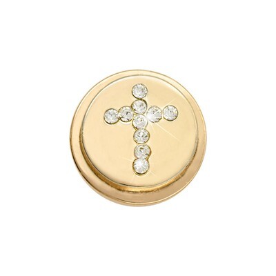 Nikki Lissoni Gold-Plated Sparkling Cross Coin That Fits S Rings RC2014G, MPN: RC2014G, 87188192342…