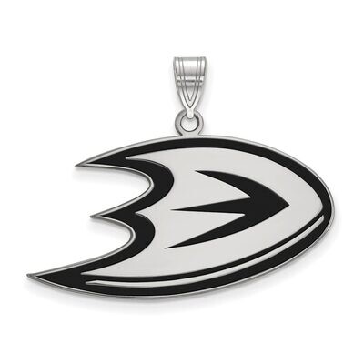 Anaheim Ducks Large Enamel Pendant Sterling Silver SS029MDU, MPN: SS029MDU, 886774748238