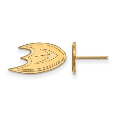 Anaheim Ducks x-Small Post Earring 14k Yellow Gold 4Y007MDU, MPN: 4Y007MDU, 886774866093