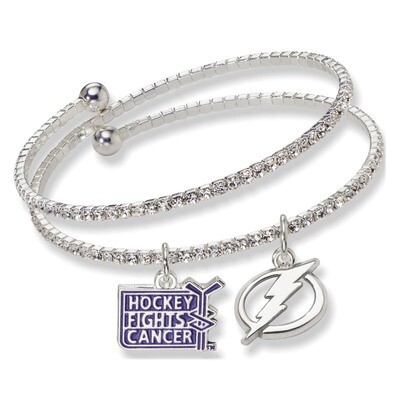 Tampa Bay Lightning Support Hfc Crystal Bracelet LIG075BR-HFC