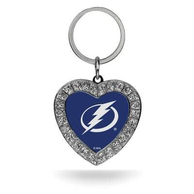 NHL Tampa Bay Lightning Rhinestone Heart Key Ring GC7984, MPN: GC7984, 94746940515
