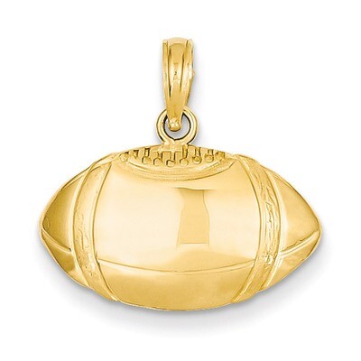 Football Profile Pendant 14k Gold C3769, MPN: C3769, 637218042913