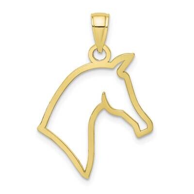 Cut-Out Horse Head Profile Charm 10k Gold 10K6503, MPN: 10K6503,