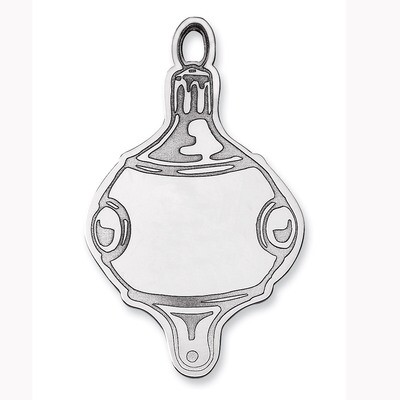 Blank Christmas Ornament Sterling Silver QQ350B, MPN: QQ350B, 191101988516