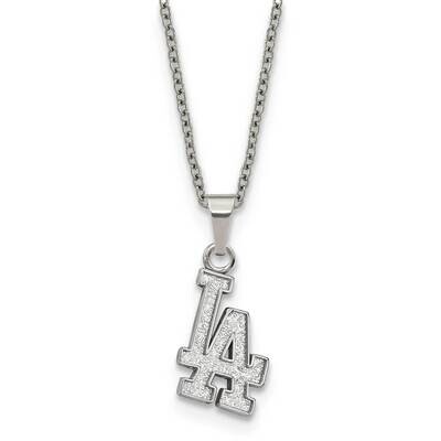MLB Los Angeles Dodgers Pendant On 2 inch Extender Neckla Stainless Steel ST516DOD, MPN: ST516DOD, …
