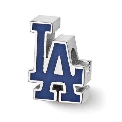 Los Angeles Dodgers Enameled Bead - Sterling Silver SS500DOD, MPN: SS500DOD, 634401430632