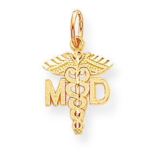 Solid Doctor of Medicine MD Charm 10k Gold 10C745, MPN: 10C745, 883957429854