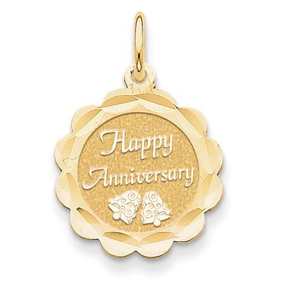 Happy Anniversary Charm 14k Gold XAC572, MPN: XAC572, 883957373393