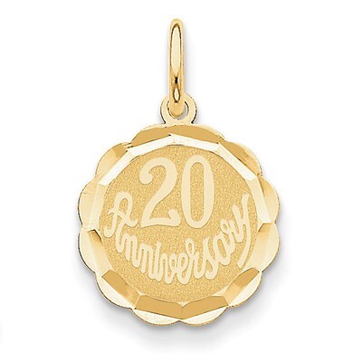 Happy 20th Anniversary Charm 14k Gold XAC579, MPN: XAC579, 886774616926