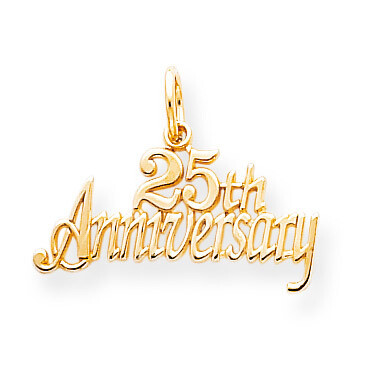 25th Anniversary Charm 10k Gold 10C133, MPN: 10C133, 883957343051